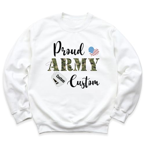 USA Army Shirt Sweatshirt, Proud Army T-Shirt Hoodie, Custom Named USA Army Sweatshirt, Custom Proud Army T Shirts, Proud Army Family Sweatshirt, Army Family Matching Shirt Long Sleeve3