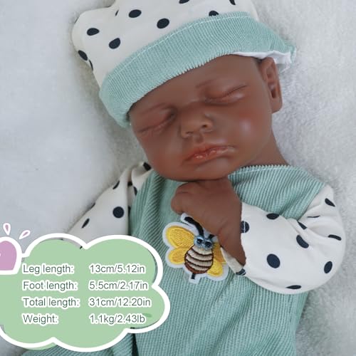 Muñeca Bebé Reborn de Silicona Realista 12 in miniatura 5