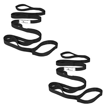 Durable Materia: Our stretching straps are constructed of a durable high-quality fabric that will not fray or break. Washable, tight-knit, skin-friendly with eco-friendly dye (Non-Elastic Yoga Strap) Perfect Size: Strong and sturdy stretch strap with...