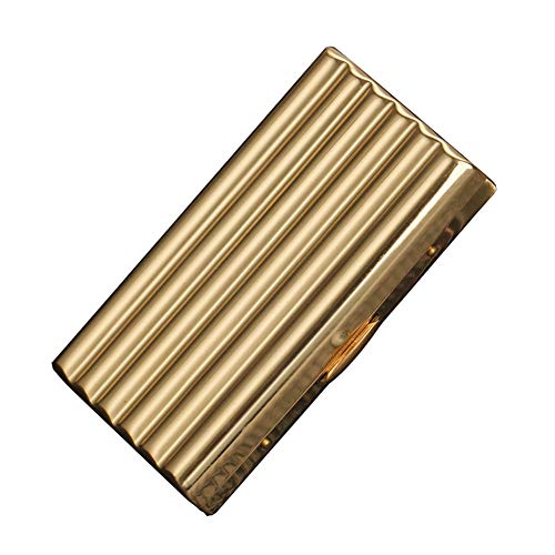 Preisvergleich Produktbild Aluminium Zigarettenetui Edelstahl Metall Zigarettenetui Starke Haltbare Zigaretten Box Wasserdicht Kann 10-20 Aufnehmen,Gold,12
