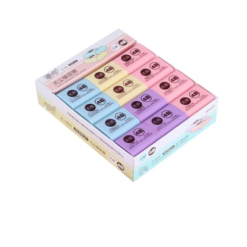 36 Pieces/Box - Simple and Personalized exam Colored Eraser for Students to Study, exam, Classroom stationery-36 Pieces/Box
