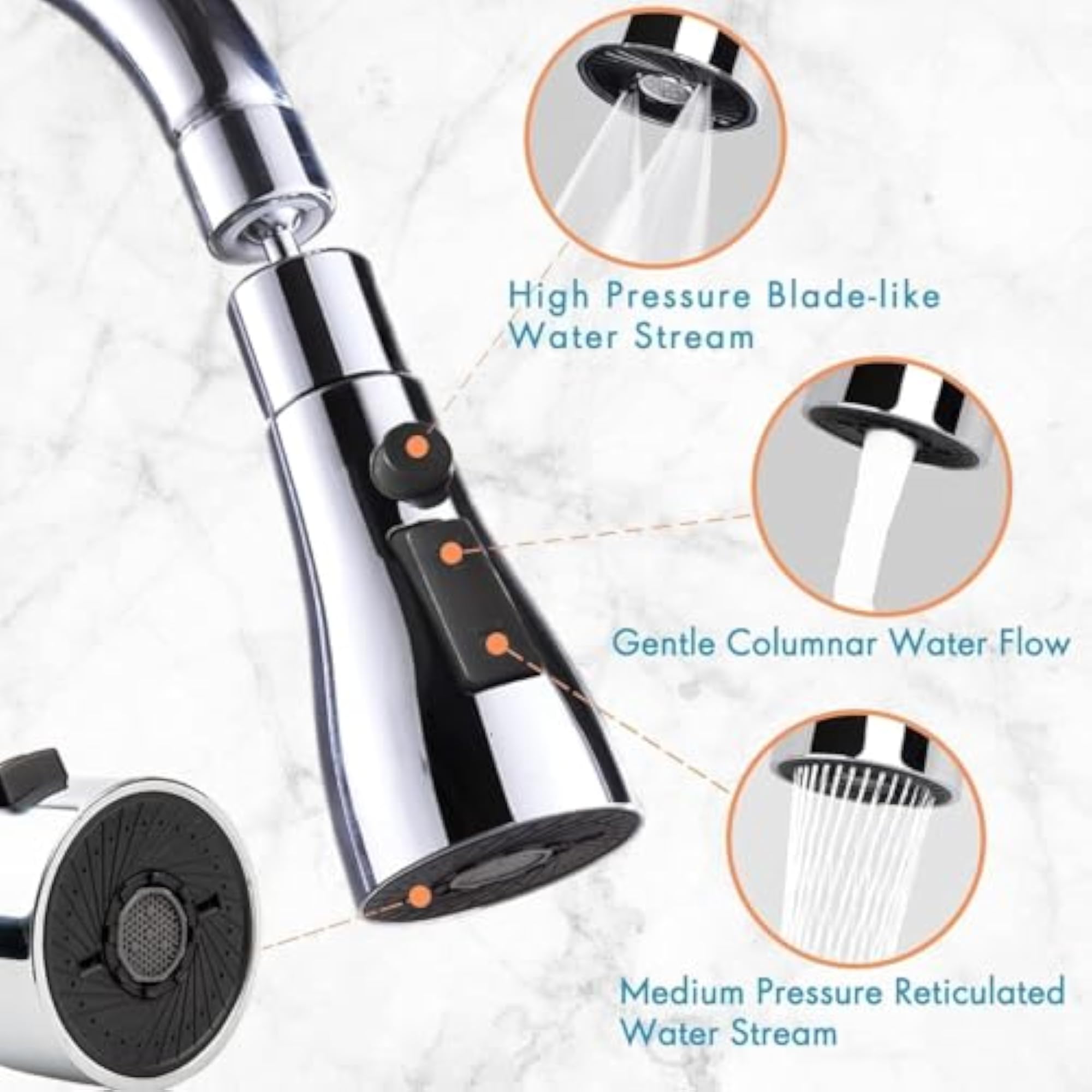 Flexible Tap Extender for Kitchen Sink