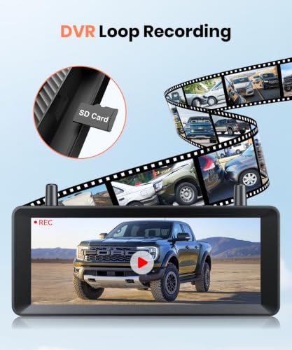 AUTO-VOX 2-Camera Solar Wireless Backup System for Vehicles w/ 7" 1080p Monitor - image 7