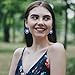 Sabrina Carpenter 𝐒𝐡𝐨𝐫𝐭 𝐧' 𝐒𝐰𝐞𝐞𝐭 Concert Earrings for Women Fans Acrylic Purple Heart Earrings Dangle Sabrina Album Inspired Earrings Merch Accessories for Costume Outfit Dress Decor (S.C.set)