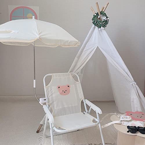 Hilitand Guarda-chuva infantil cadeira de acampamento PP bonita dobrável cadeira de praia portátil (