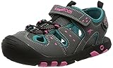 keine KangaROOS Unisex Kinder K-Trek Sandale, steel grey/ocean, 32 EU