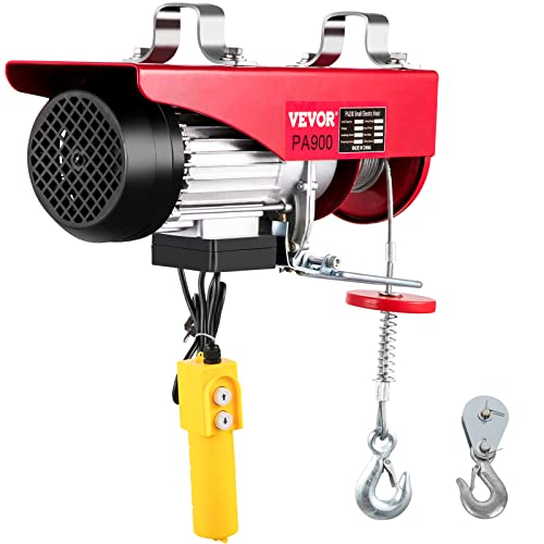Happybuy 2000 Lbs Lift Electric Hoist, 110V Electric Hoist, Remote Control Electric Winch Overhead Crane Lift Electric Wire Hoist For Factories, Warehouses, Construction, Building, Goods Lifting #TOP7