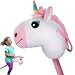 WALIKI TOYS Stick Unicorn | Stick Horse with Sound, White