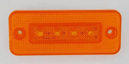 4x 24V Orange 12LED Côté Contour Marqueur Feux Pour Camion Remorque Scania DAF