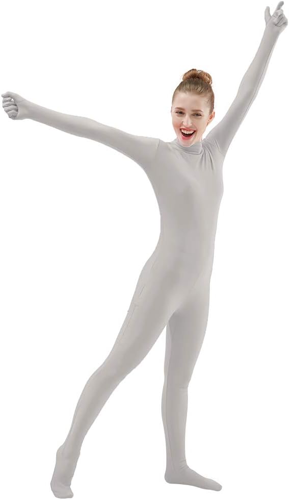 Ensnovo Womens One Piece Unitard Full Body suit Spandex Skin Tights