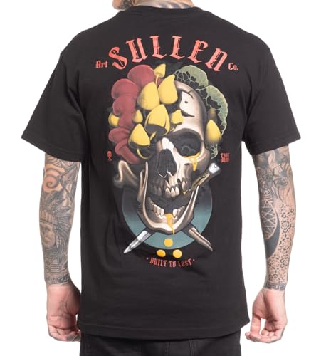 Sullen Men's Last O Us Fungi Capsule Tattoo Lifestyle Graphic Standard Short Sleeve Tee White
