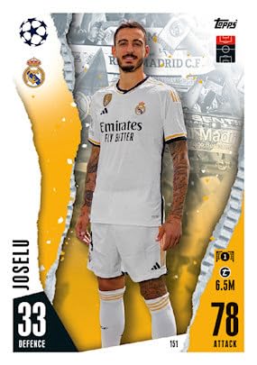 Topps Match Attax 2023/24 Equipo R. Madrid Cartas Individuales (151 Joselu)