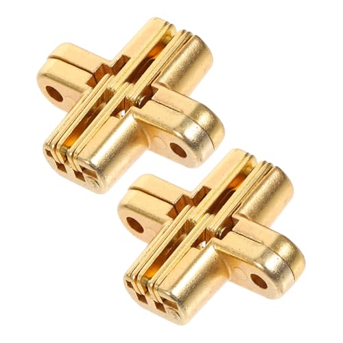 HEATSHAKING 2個 静音隠しヒンジ 亜合金製 小型多機能ドアヒンジ キッチンキャビネット 食器棚用 便利な交換品 家 オフィス 商業スペース対応