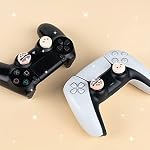 BelugaDesign Boba Dumpling Poignées de la pouce de Kawaii Cute Cutecore Boutons de pastel Compatible avec Sony PlayStation PS5 PS4 Commutateur Xbox Nintendo Pro Contrôleurs (ne convient pas à Joycons)