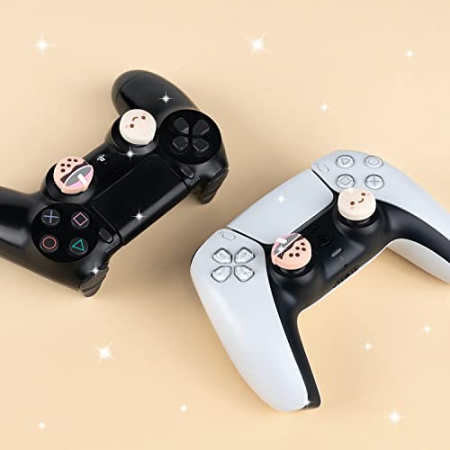 BelugaDesign Boba Dumpling Thumb Grips | Cute Pastel Button Caps | Compatible with Sony Playstation PS5 PS4 Xbox Nintendo Switch Pro Controllers (Does not fit Joycons)