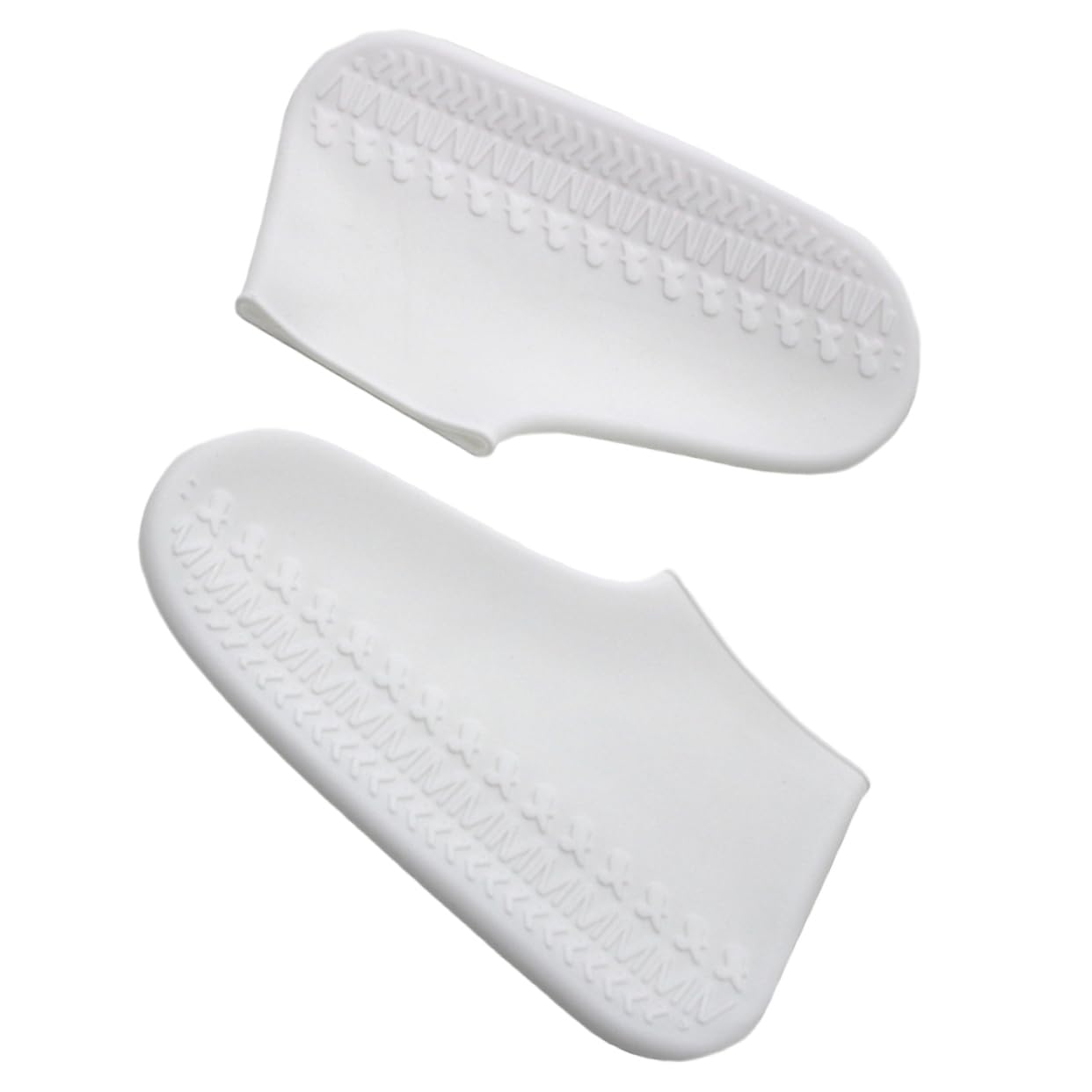 KICHOUSE 1 Pair Water Resistant Non-Slip Shoes Cover Silicone Rainproof Galoshes Anti-Slip Protection