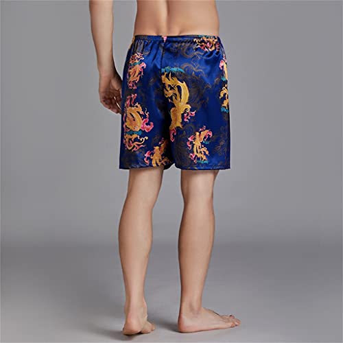 Pyjama en soie homme CLSDRZC short de nuit léger vêtement de nuit lounge été