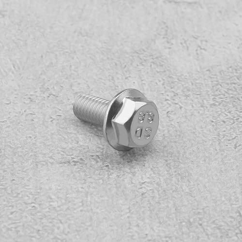 Image of 5PCS Left Hand Thread Bolt M8x18mm Full Threaded Hex Flange Bolts Carbon Steel for Drill Chuck Hand Drill Cutting Machine Silver