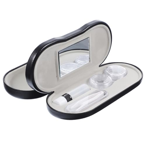 Étui étanche pour lunettes et lentilles avec miroir anti-perte