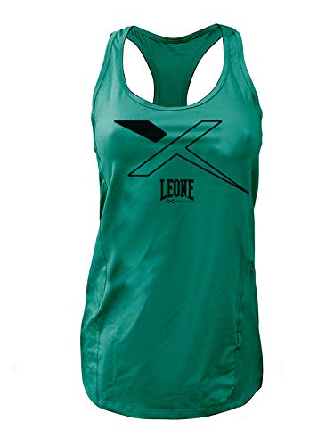 Leone 1947 ABX65 Basic - X Camiseta de Tirantes, Mujer, Verde, M