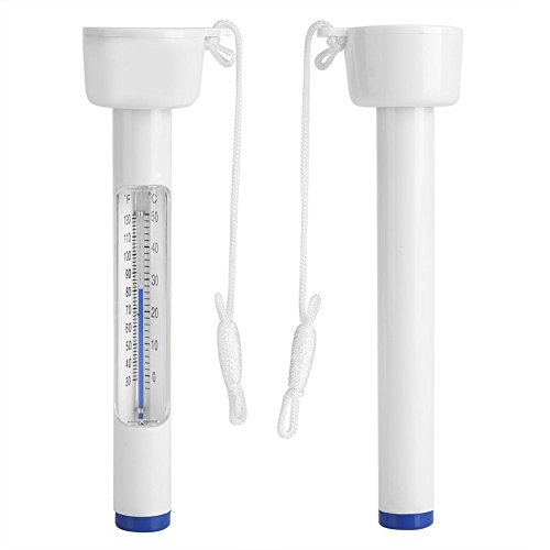Floating Thermometer，Large Floating Pool Thermometer Premium Water Temperature Thermometers with String,Shatter Resistant,for Outdoor & Indoor Swimming Pools,Spas,Hot Tubs,Aquariums & Fish Ponds