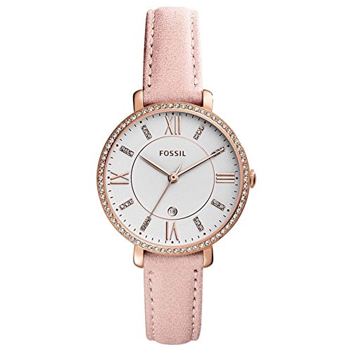 Fossil Women's Jacqueline ES4303 Gold Leather Japanese Quartz Fashion Watch