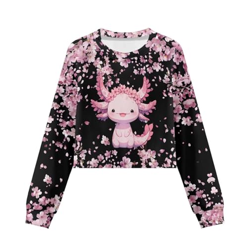 Ystardream Crop Tops for Girls Long Sleeve Shirts with Drop Shoulder Fall Clothes4