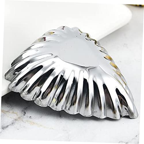 Namoarly WH3525M106I 20Pcs Stainless Steel Egg Tart Egg Tart Tins Tart Egg Tart Diy Muffin Tin Mini Decor Tart Shells Tartlet Pan Mini Tart Pan Cake For Baking Tart Pans Silver thumb #2