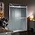 WOODBRIDGE Frameless Sliding Shower Door, 46" -48" Width, 76" Height, 5/16"(8mm) Clear Tempered Glass, Chorme Finish, ASD4876-C