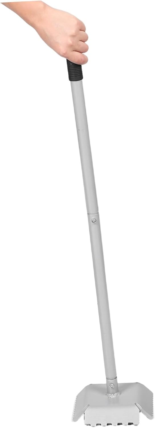 GANAZONO Manual Stainless Steel Trash Can Compactor Durable Waste Press Tool for Home Office Kitchen Effortless Operation Reduces Frequent Trash Changes Portable Garbage Compressing