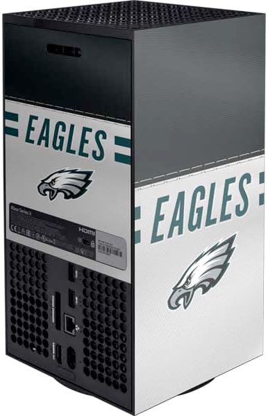 Skinit Decal Gaming Skin Compatible with Xbox Series X Digital Edition Console - Officially Licensed NFL Philadelphia Eagles White Striped Design
