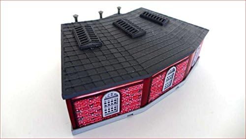Rokuhan Z Scale S038 Three Stall Engine House Kit