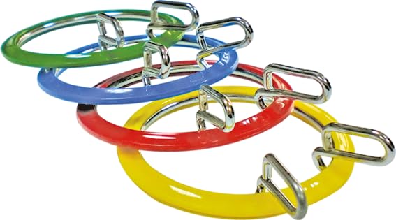 Image of Nurge Metal Embroidery Hoops - Premium Spring Tension Embroidery Hoop for Cross Stitch - Durable Ring with Quick Release Safety Clip - Ideal for Crafters,Beginners & Professionals - Blue - Small