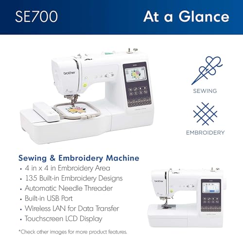 Brother SE700 Embroidery & Sewing Machine with...