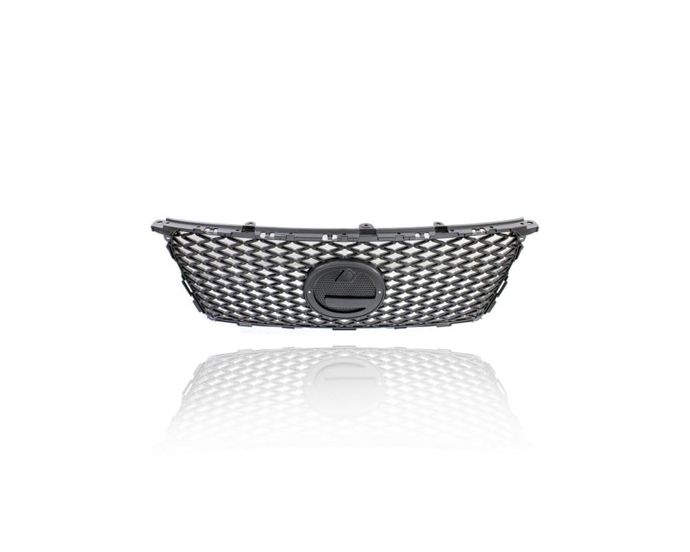 Grille - Compatible/Replacement for '11-13 Lexus IS250/350, 11-15 IS250c/350c F-Sport - Main Upper Black Wire Mesh Insert, With Emblem Provision - 5311253220