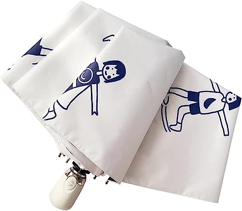 IWENZHKPA Paraguas Paraguas Automático Pequeño Y Fresco, Versión Coreana, Bonito Protector Solar Plegable, Sombrilla para Mujer Umbrella