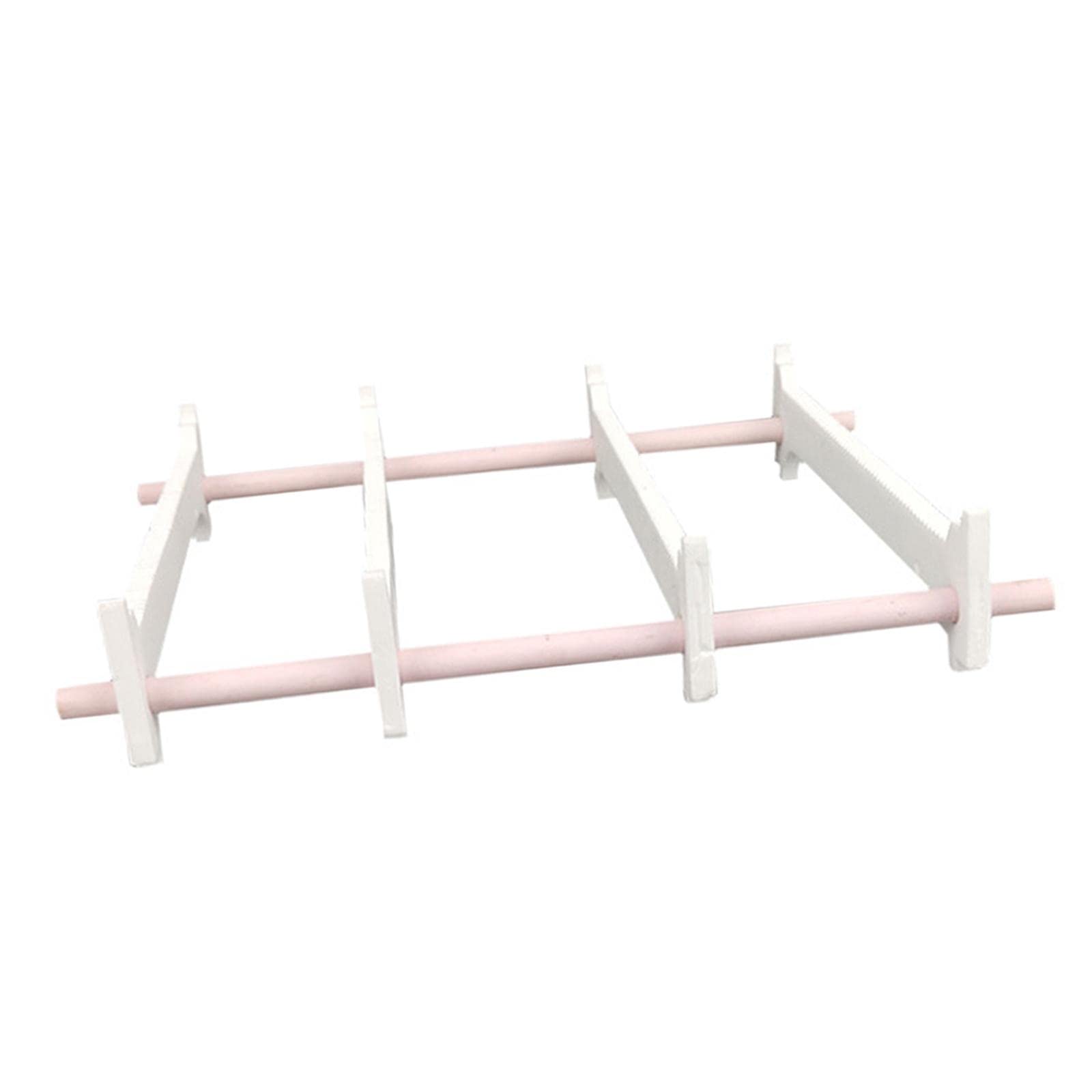 SM SunniMix Ceramic Jewelry Hanging Burning Bracket, Stacking Stand Strong Support Detachable Refractory Reusable Rods Rack for Tool Crafts