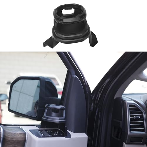 Portavasos izquierdo para Ford F150 2015-2023 ABS negro miniatura 4