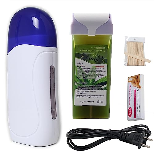 Pinkiou Hair Removal For Depilation Roll On Portable Epilator Machine Set, Wax Machine1, Depilation (aloe vera)