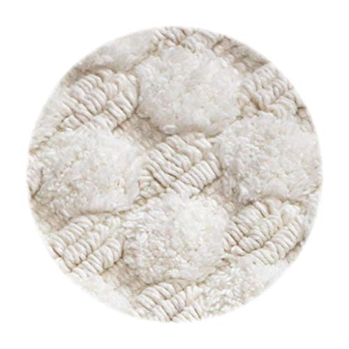 Image of THE HOME TALK Cotton Bathmats | Water Absorbent Runners | Regular Striped Rugs | Floor Mats for Kitchen, Bathroom & Sink | Ultra Soft Mats | Non-Slip Store (Ivory, 21 x 34 in)