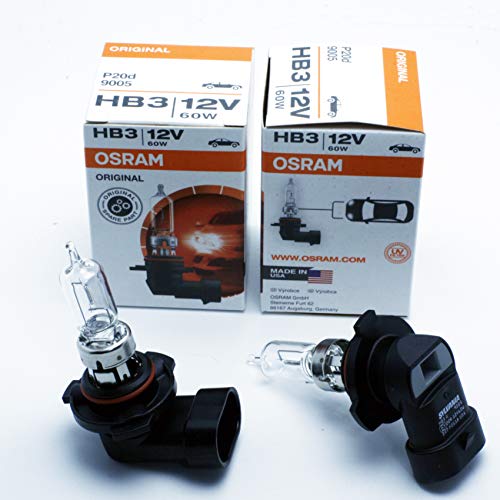 2x SYLVANIA OSRAM HB3 9005 P20d 12V 60W ORIGINAL LINE BOMBILLAS HALOGENAS HOMOLOGADAS