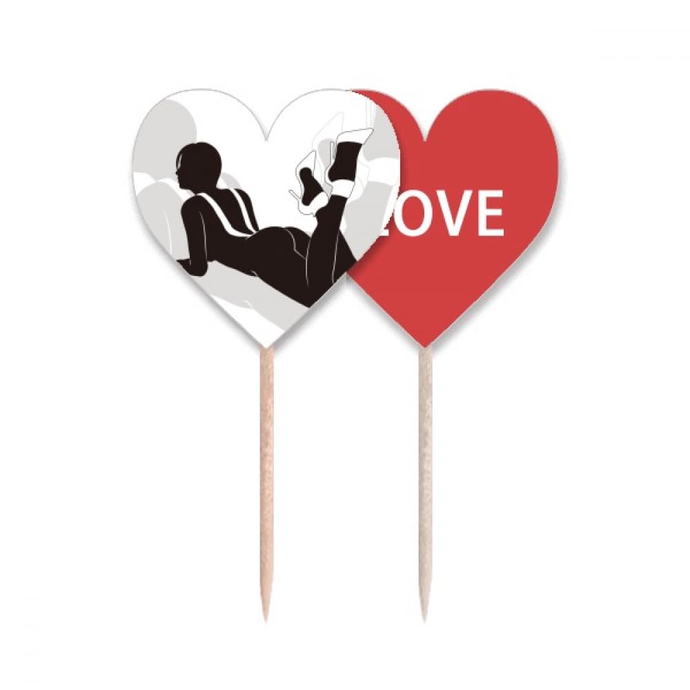 Cupcake pick love heart pour sublimer vos apéritifs et buffets de mariage chic