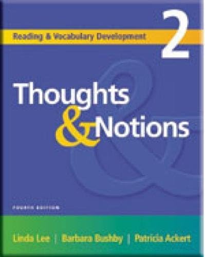 Thoughts & Notions, Second Edition (Reading & Vocabulary Development 2)