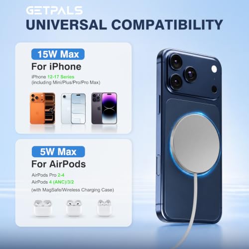 15W Fast Magnetic Wireless Charging Pad Suitable for Travel Home Office — view 3