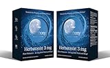 Herbatonin® 3mg - The First Natural Plant Melatonin Adult Sleep Aid, Circadian Rhythm Support for Jet Lag, Shift Work, General Sleeplessness - 120 Pure Vegan Capsules (120 Day Supply)