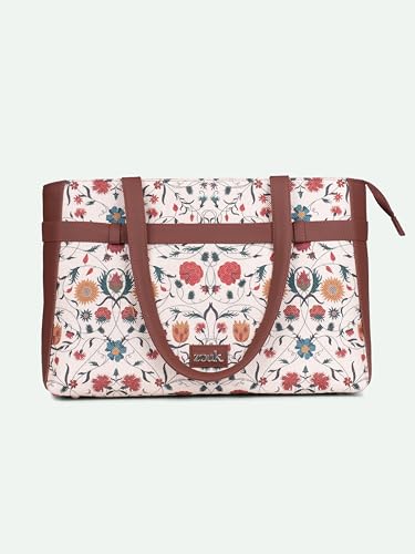 Image of ZOUK Urban Escape Bag | Stylish Vegan with Laptop Compartment, Trolley Sleeve & Anti-Theft Pocket |