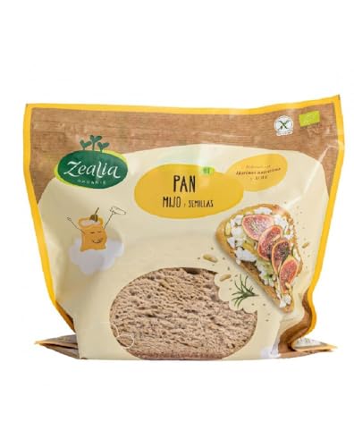 Pan de Mijo y Semillas Sin Gluten Bio 330g | Pan Ecológico Sin Lactosa | Apto para Veganos y Celiacos