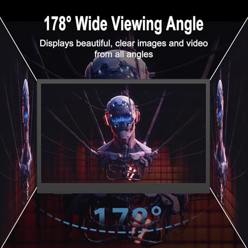 Image of IBW 4K Portable Monitor 15.6 inch 3240x2160 UHD USB-C HDMI Laptop Monitor, 100% Adobe RGB IPS Computer Gaming Display HDR Travel Monitor w /Speakers & Kickstand for Laptop Xbox PS5 Switch PC Phone