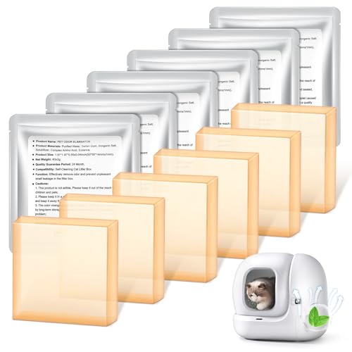 6 x N50 Eliminador de olores 2.0 para Pura Max & Pura Max 2 – Cartuchos de eliminación de olores para inodoros autolimpiables | Exclusivo Compatible | Control de olores a largo plazo