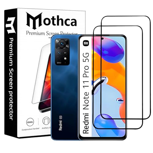Image of Mothca Tempered Glass Compatible for Redmi Note 11 Pro / 11 Pro Plus / 11 Pro Max / 10 Pro / 10 Pro Max /Mi 11X / 11X Pro /Poco X4 Pro with Case Friendly, Installation Kit (Pack of 2)